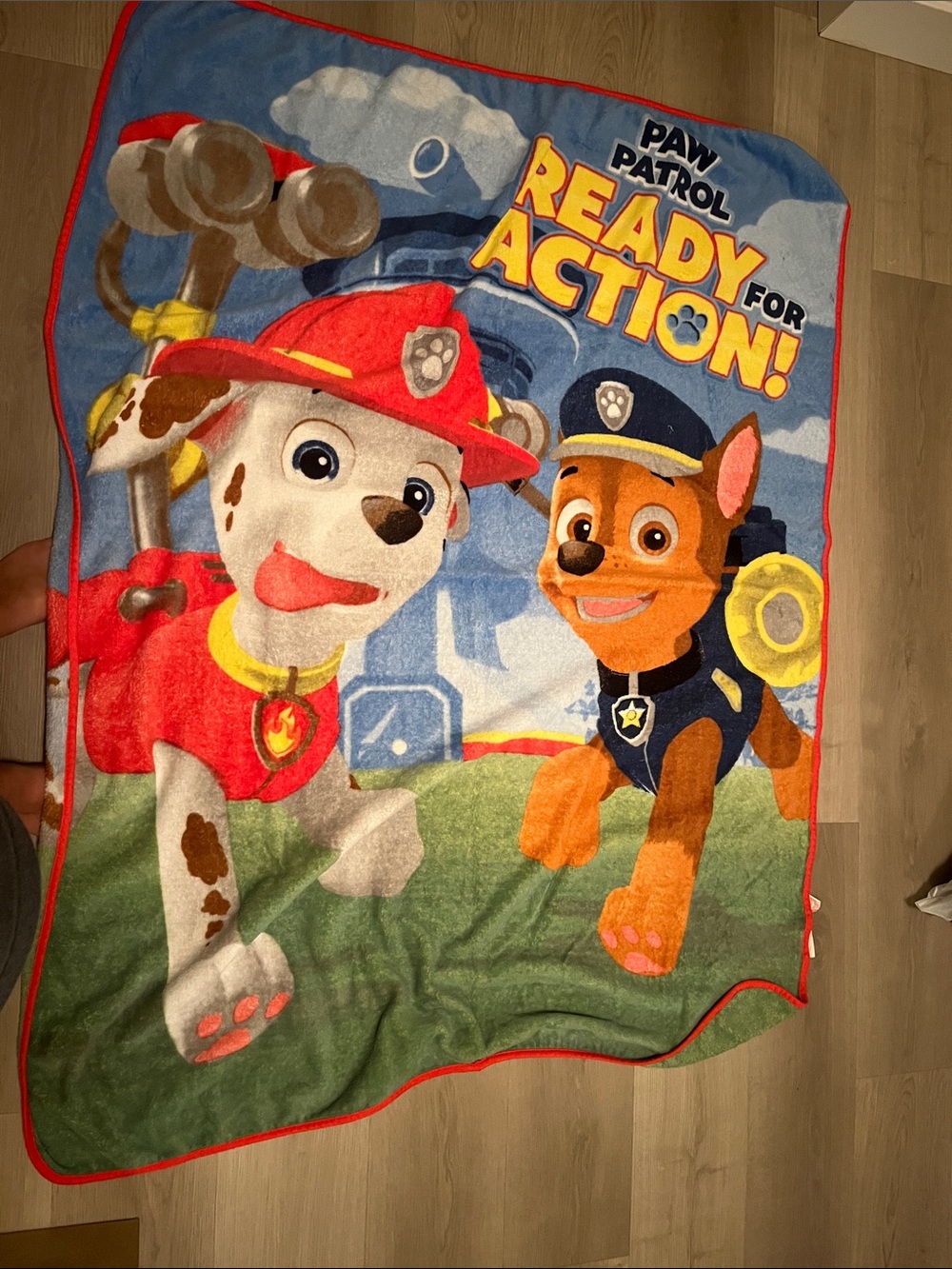 Paw Patrol Kids Blanket - Blue, Red, Green, Yellow